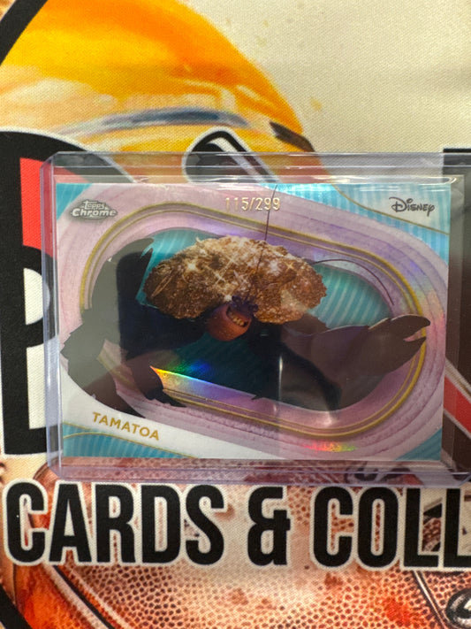 2025 Topps Chrome Disney Tamatoa Teal Refractor /299
