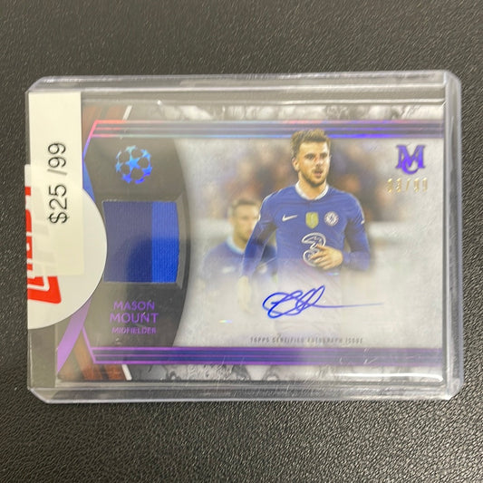 2023 UEFA Champion’s League Mason Mount Patch Auto /99