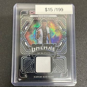 2022-23 Karim Adeyemi Obsidian Soccer Galaxy Gear /199