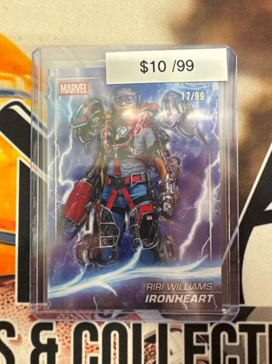 2025 Topps Chrome Marvel Studios RiRi Williams Ironheart Thor Refractor /99