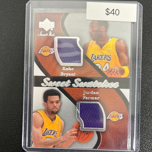 2007 Upper Deck Sweet Swatches Kobe Bryant Jordan Farmar