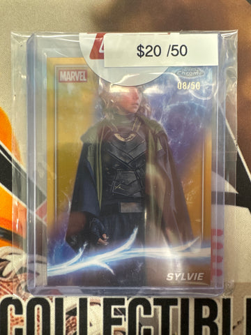 2025 Topps Marvel Studios Loki Phase Four Sylvie Gold Refractor /50