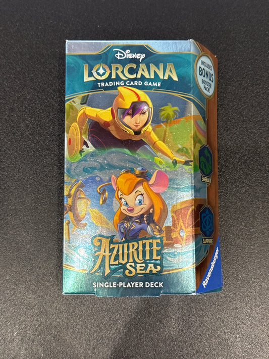 Disney Lorcana Azurite Sea Starter Deck Emerald & Sapphire