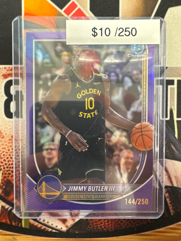 2025-26 Topps Bowman Chrome Basketball Jimmy Butler III Purple Refractor /250