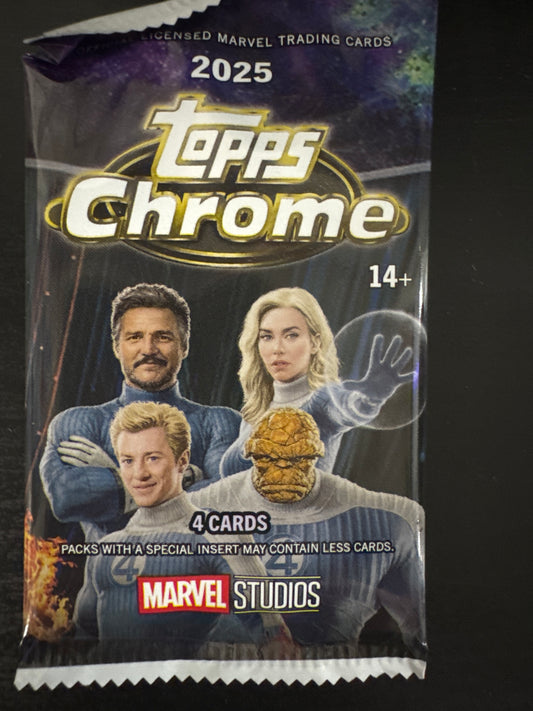 2025 Topps Chrome Marvel Studios pack