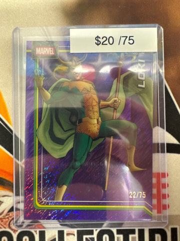 2026 Topps Chrome Marvel Loki Purple Wave Refractor /75