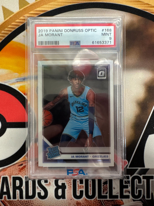 2019 Panini Donruss Optic NBA Ja Morant Rated Rookie PSA 9