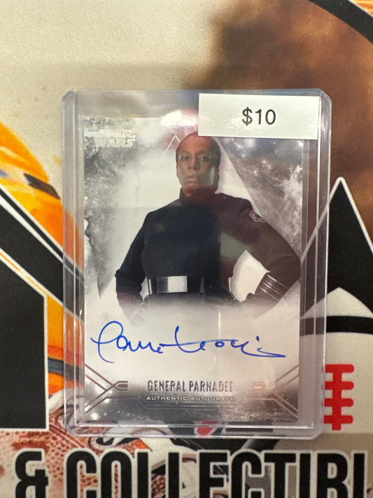 Topps Star Wars Stellar Signatures Tanya Moodie Aa General Parnadee Autograph