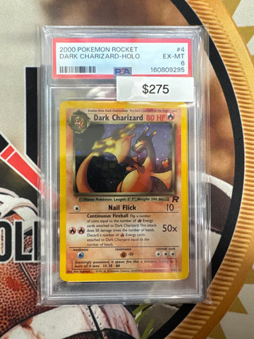 Pokémon Dark Charizard Holo Team Rocket 4/82 PSA 6