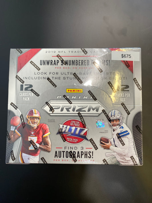 2019 Panini PRIZM NFL Hobby Box
