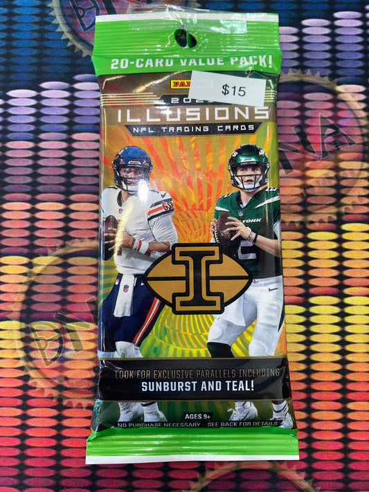2021 NFL Illusions Football Value Pack Cello