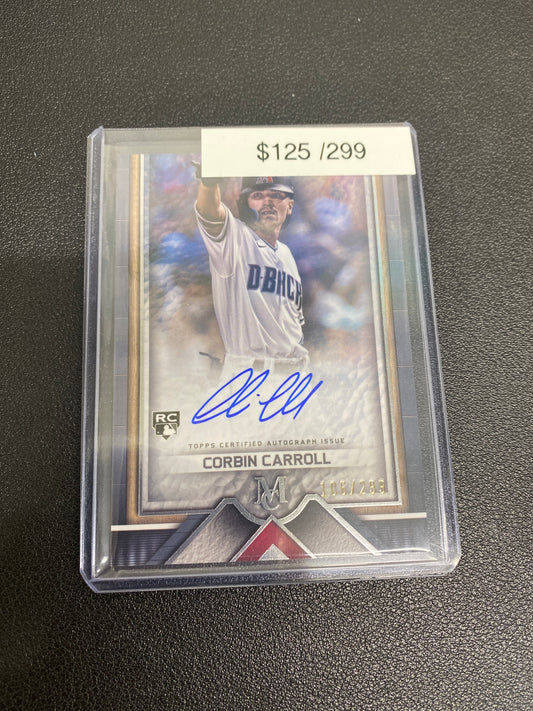 2023 MLB Topps Museum Collection Corbin Carroll Archival Autograph Rookie /299