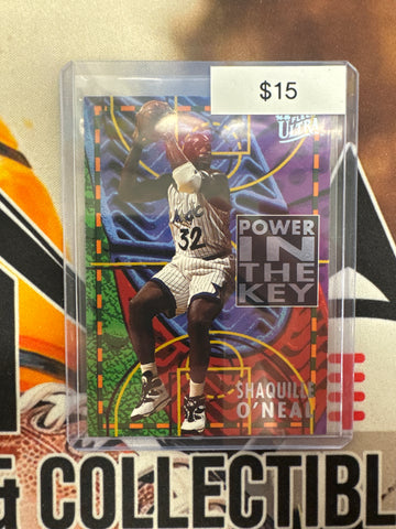 1995-96 Fleer Ultra Basketball Shaquille O’Neal Power In The Key