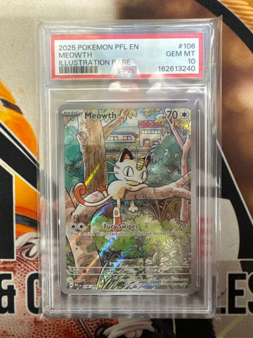 Pokemon Meowth 106/094 Phantasmal Flames PSA 10