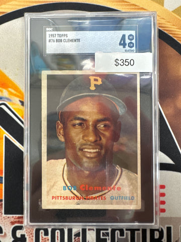 1957 Topps MLB Bob Clemente SGC 4