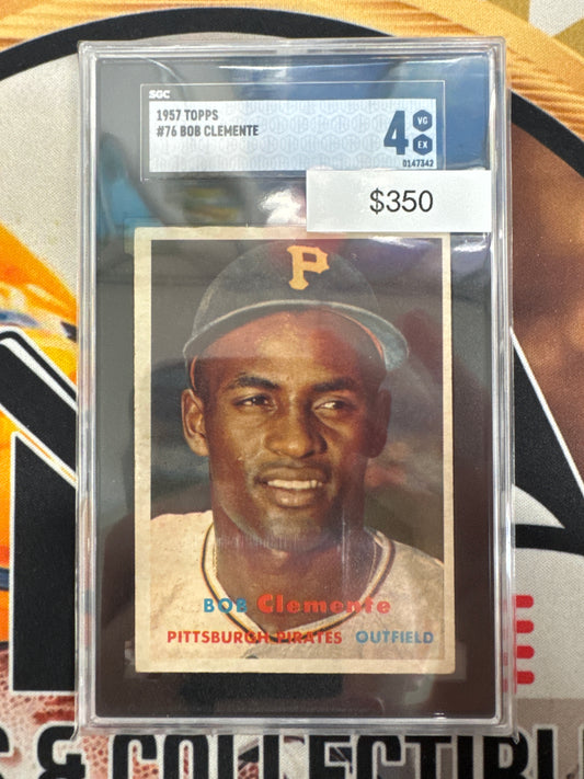 1957 Topps MLB Bob Clemente SGC 4