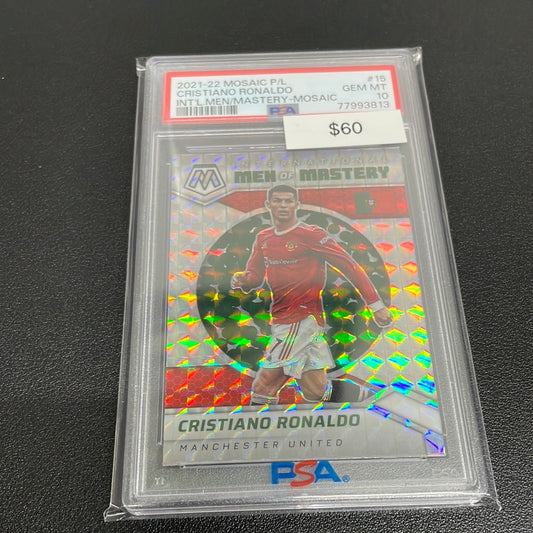 2021-22 Mosaic Cristiano Ronaldo PSA 10