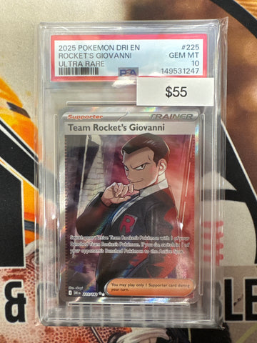 Pokemon Team Rocket’s Giovanni 225/182 Destined Rivals PSA 10