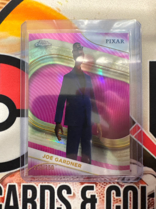 2025 Topps Chrome Disney Joe Gardner Pink Refractor /250