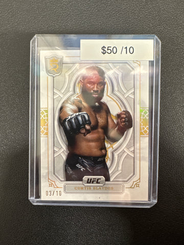 2024 Topps Royalty UFC Curtis Blaydes Gold /10