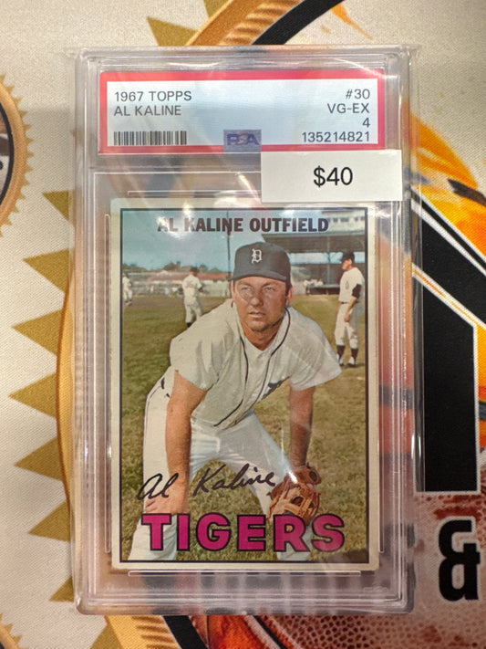 1967 Topps MLB Al Kaline PSA 4