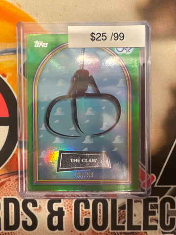 2026 Topps Toy Story 30th Anniversary The Claw Green Refractor /99