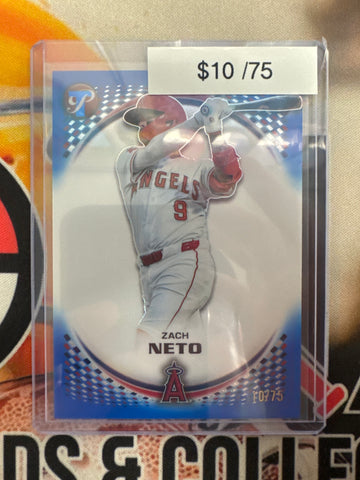 2026 Topps Pristine MLB Zach Neto Blue Refractor /75