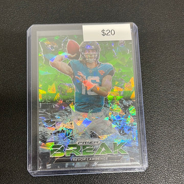 2021 NFL Prizm Trevor Lawrence Break Green Rookie