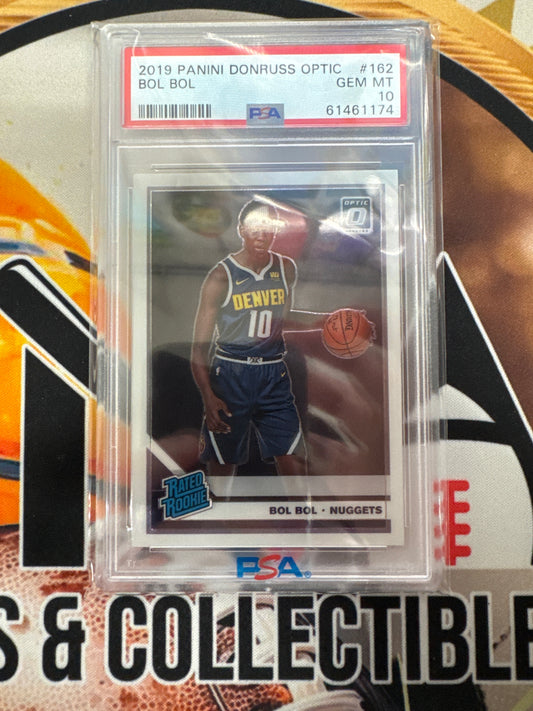 2019 Panini Donruss Optic NBA Bol Bol Rated Rookie PSA 10