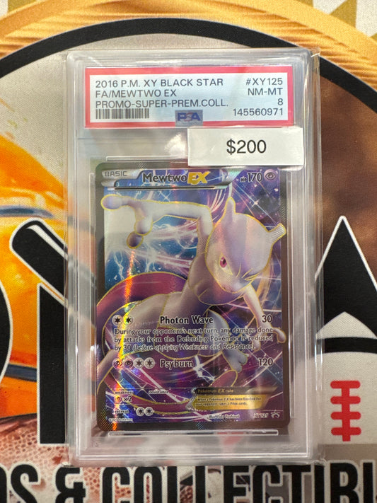 Pokémon Mewtwo EX XY125 Promo PSA 8