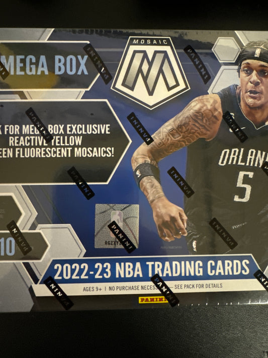 2022-23 Mosaic NBA Mega Box yellow & green flourescent