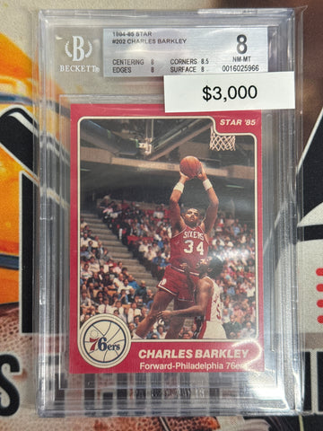 1984-85 STAR Charles Barkley Rookie Beckett BGS 8