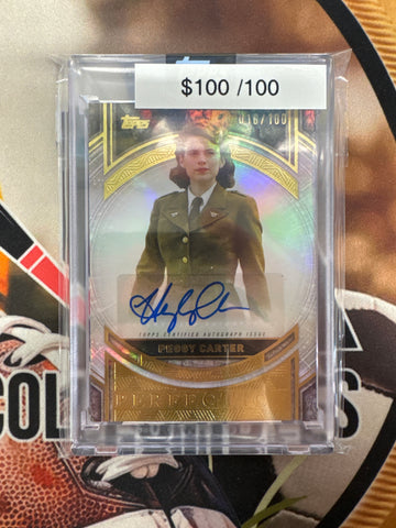 2025 Topps Marvel The Collector Hayley Atwell As Peggy Carter Perfection Autograph /100