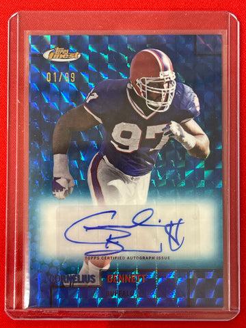 2024 Topps Finest Football Cornelius Bennett Blue Geometric Auto /99