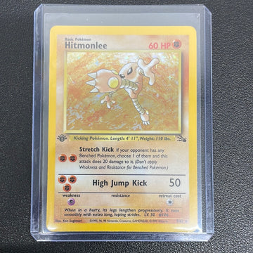 Pokémon 1st Edition Hitmonlee (Fossil) 7/62