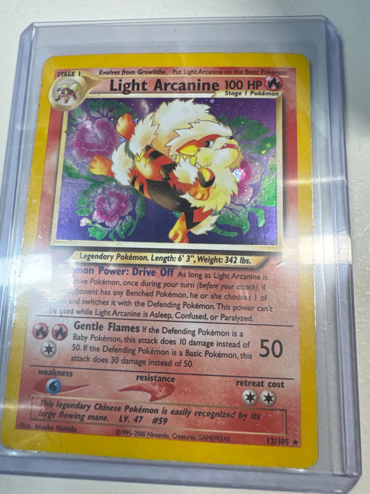 Pokémon Light Arcanine Holo Neo Destiny 12/105