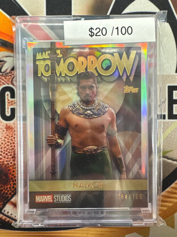 2025 Topps Marvel The Collector Namor Marvel Tomorrow Black Panther Wakanda Forever /100