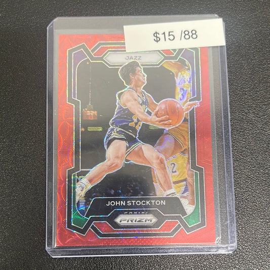 2023-24 NBA Prizm John Stockton Red Scope /88