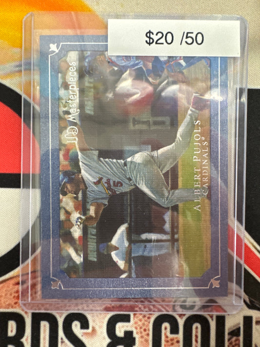 2007 Upper Deck Masterpieces MLB Albert Pujols Blue Frame /50