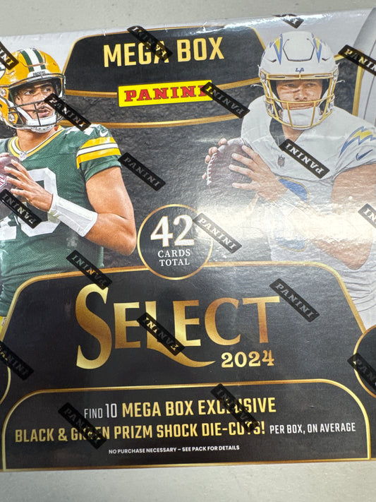 2024 Select NFL mega black and green prizms