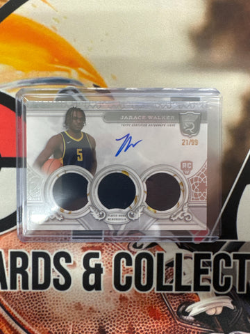 2023-24 Topps Royalty Basketball Jarace Walker Superior Jersey Signatures Rookie /99