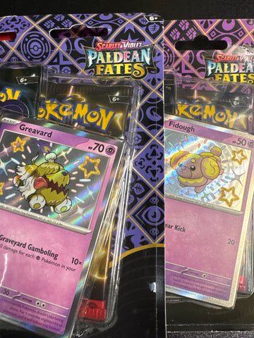 Pokémon Paldean Fates Tech Sticker Collection