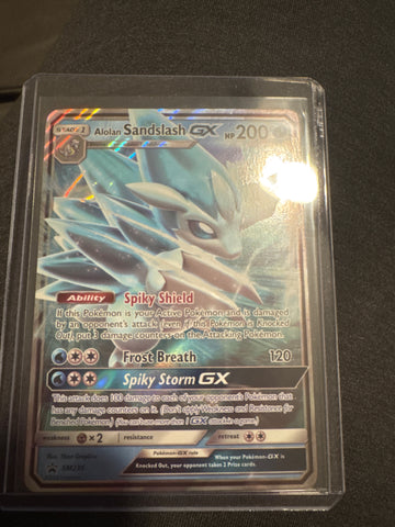 Pokémon Alolan Sandslash GX SM236 black star promo