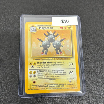 Pokemon Magneton Base Set Holo 9/102