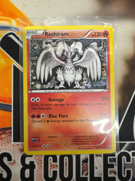 Pokémon Reshiram Holo 28/113
