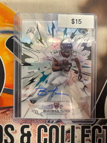 2026 Topps Resurgence NFL Bhayshul Tuten Rookie Autograph Refractor