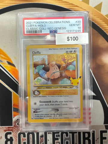 2021 Pokemon Celebrations Cleffa Holo 20/111 Classic Collection Neo Genesis PSA 10