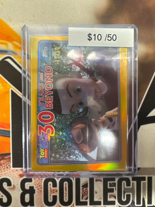 2026 Topps Toy Story 30th Anniversary That’s Right, I’m Talking To You Gold Refractor /50