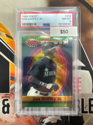 1994 Topps Finest MLB Ken Griffey Jr. PSA 8