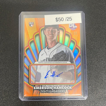 2024 MLB Topps Big League Emerson Hancock Opening Act Rookie Auto /25